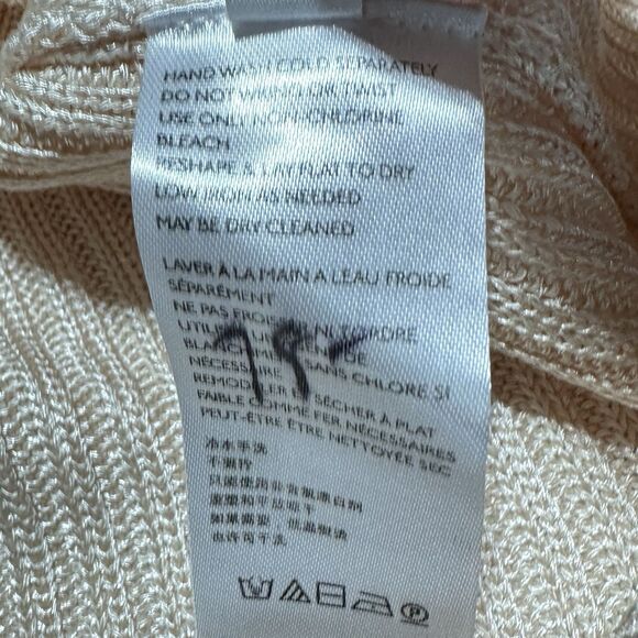 Free People Game On Cardigan Cream Beige Cardi White Swan Size S Small NWT - Picture 9 of 10